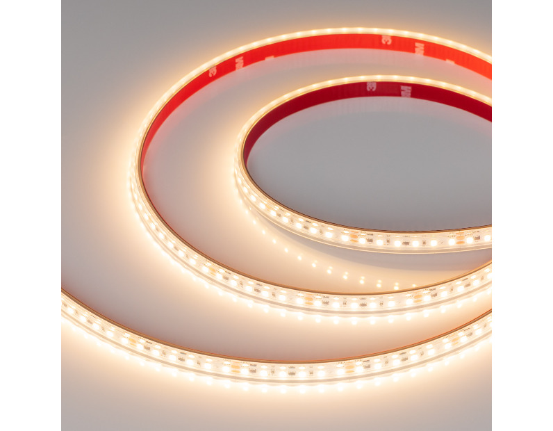 Лента герметичная IC-PS-A120-10mm 24V Warm2700 (9.6 W/m, IP67, 2835, 10m) (Arlight, стабилизированная)