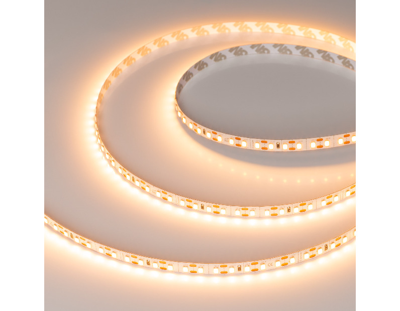 Лента FC-A120-8mm 24V Warm2400-CX1 (10 W/m, IP20, 5m) (Arlight, резка 1 светодиод)