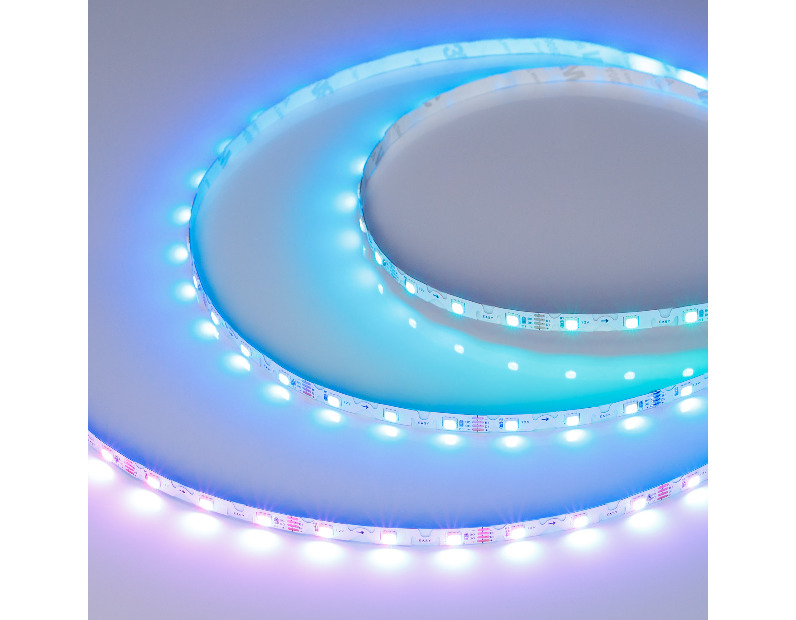 Лента SPI-RZ-F60-6mm 12V RGB-PX1-BPT (7 W/m, IP20, 3535, 5m) (Arlight, -)