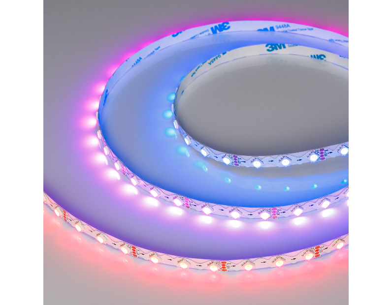 Лента SPI-RZ-B60-8mm 12V RGB-PX1-BPT (9 W/m, IP20, 5060, 5m) (Arlight, -)