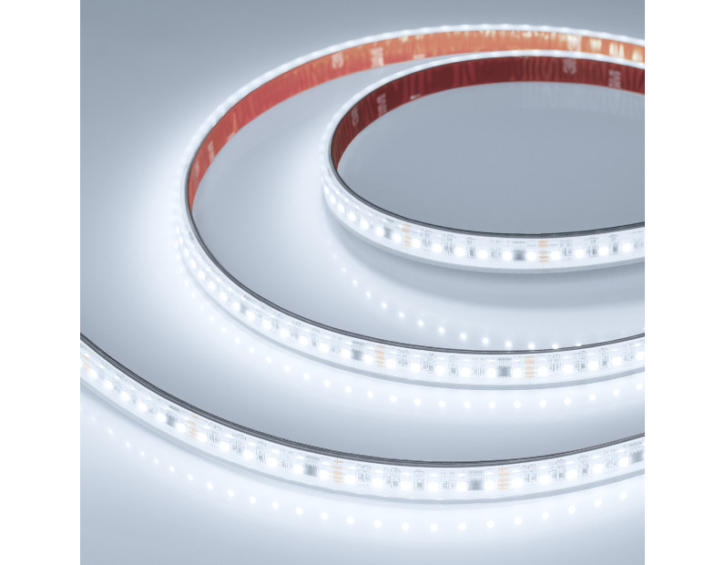 Лента герметичная SPI-PS-A120-12mm 24V White6000-PX6-BPT (11 W/m, IP67, 2835, 5m) (Arlight, бегущий огонь)
