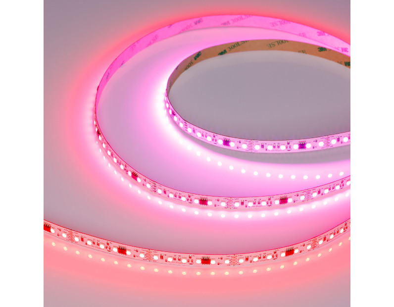 Лента SPI-A120-10mm 24V RGB-PX6-BPT (23 W/m, IP20, 2835, 5m) (Arlight, бегущий огонь)