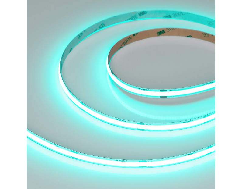 Лента COB-X480-8mm 24V Emerald (8 W/m, IP20, 5m) (Arlight, -)