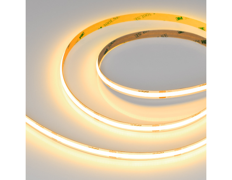 Лента COB-X480-8mm 24V Gold (8 W/m, IP20, 5m) (Arlight, -)