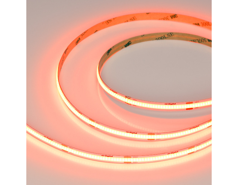 Лента COB-X480-8mm 24V Orange (8 W/m, IP20, 5m) (Arlight, -)