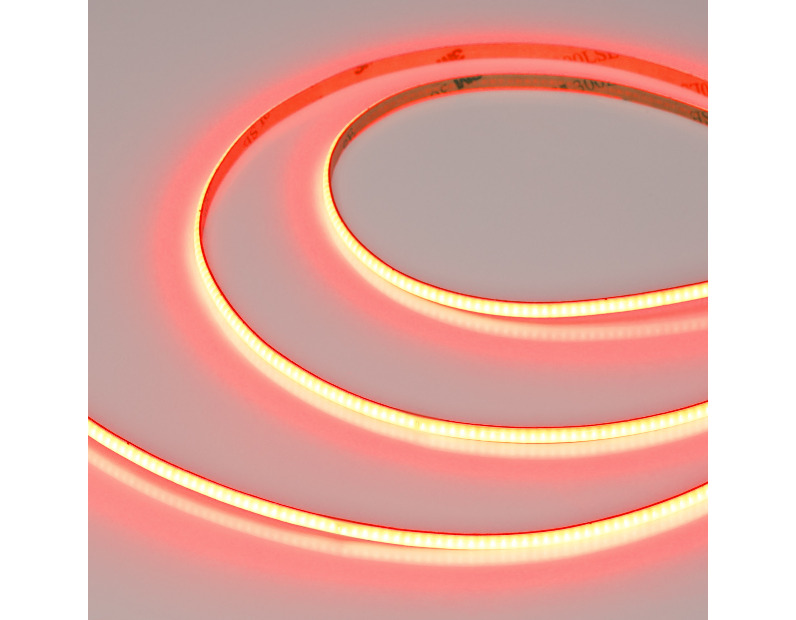 Лента COB-X480-4mm 24V Red (4 W/m, IP20, 5m) (Arlight, -)