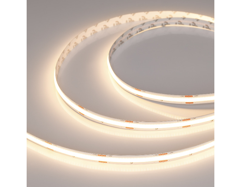 Лента COB-X420-10mm 24V Warm3000 (4.8 W/m, IP20, 15m) (Arlight, 5 лет)