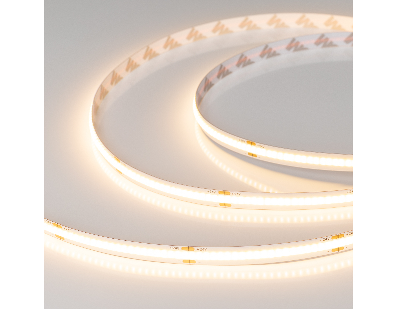 Лента COB-X378-8mm 24V Warm3000 (11 W/m, IP20, 5m) (Arlight, -)