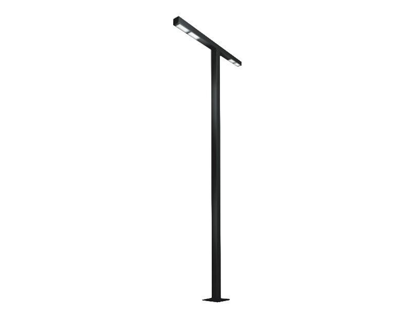 Опора OXOR-STER-T-2000x100x100-L4000-50W Warm3000 (BK, 230V) IP65 (Arlight, Сталь)