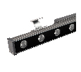Линейный прожектор AR-LINE-500-9W Warm3000 (GR, 30 deg, 230V) (Arlight, IP65 Металл, 3 года)