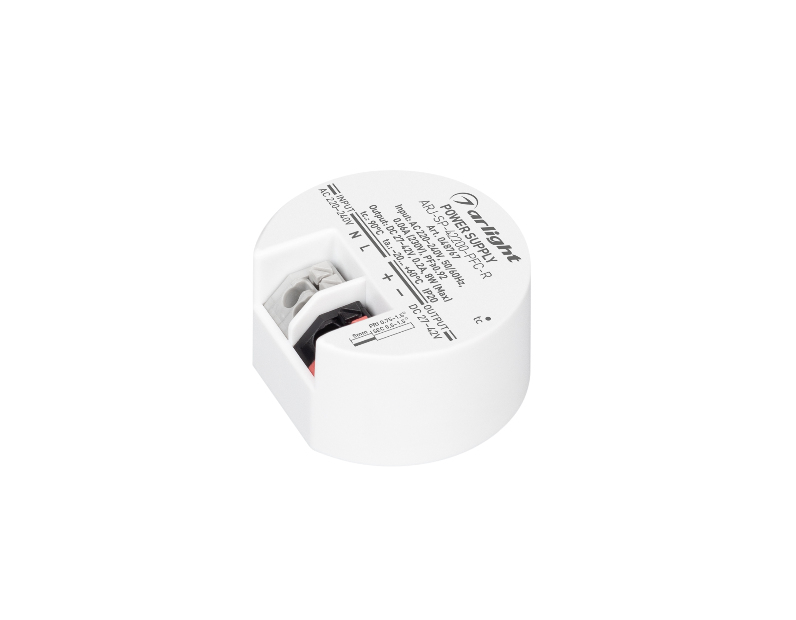 Блок питания ARJ-SP-40200-PFC-R (8W, 24-40V, 200mA) (Arlight, IP20 Пластик, 5 лет)