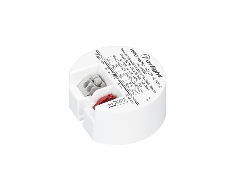 Блок Питания ARJ-SP-16-PFC-R (16W, 15-42V, 0.35-0.4A) (Arlight, IP20 Пластик, 5 лет)