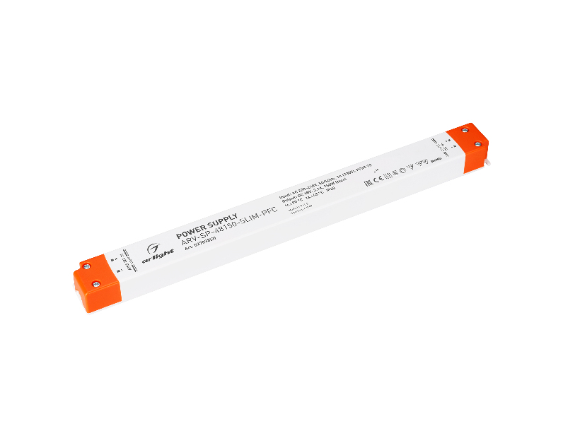 Блок питания ARV-SP-48150-SLIM-PFC (48V, 3.1A, 150W) (Arlight, IP20 Пластик, 5 лет)