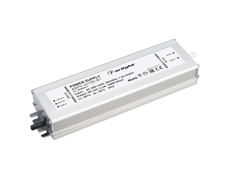 Блок питания ARPV-24100-B1 (24V, 4.2A, 100W) (Arlight, IP66 Металл, 3 года)