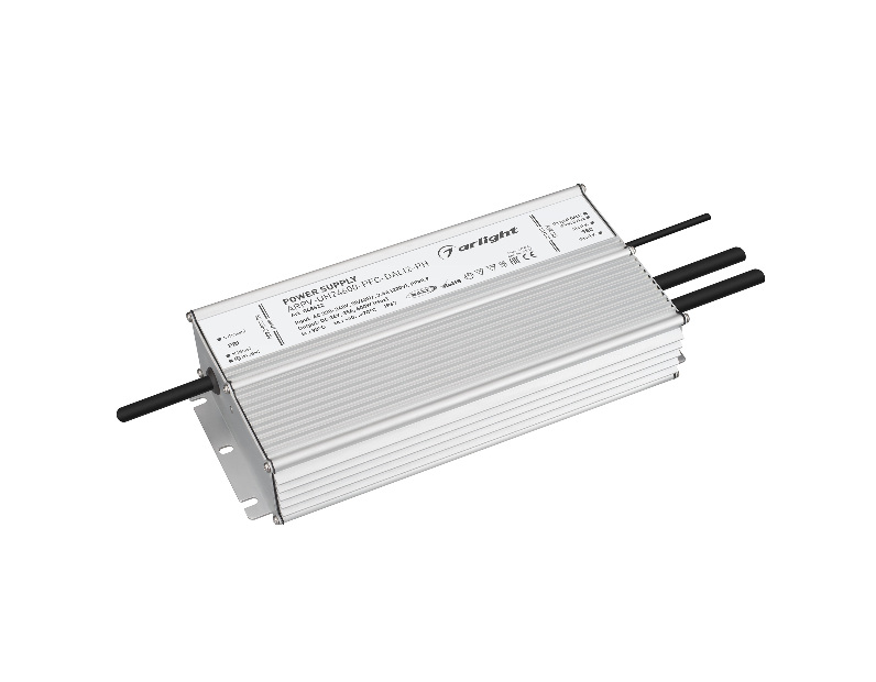 Блок питания ARPV-UH24600-PFC-DALI2-PH (24V, 25A, 600W) (Arlight, IP67 Металл, 7 лет)
