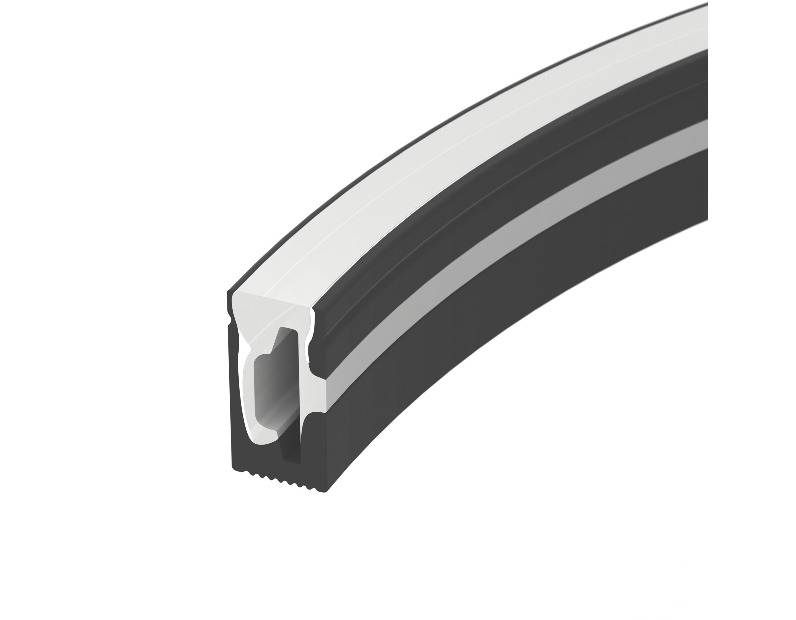Силиконовый профиль WPH-FLEX-0612-SIDE-S8-10m BLACK (Arlight, Силикон)