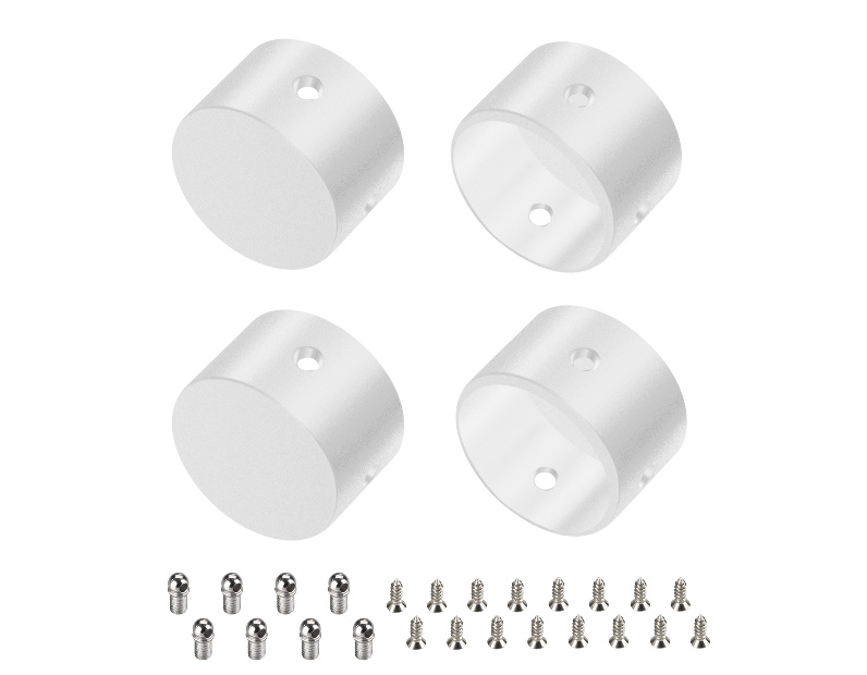 Заглушка WPH-FLEX-D22-360deg WHITE ALU глухая (Arlight, Металл)