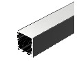 Профиль LINE-M-3535-2500 BLACK (Arlight, Алюминий)