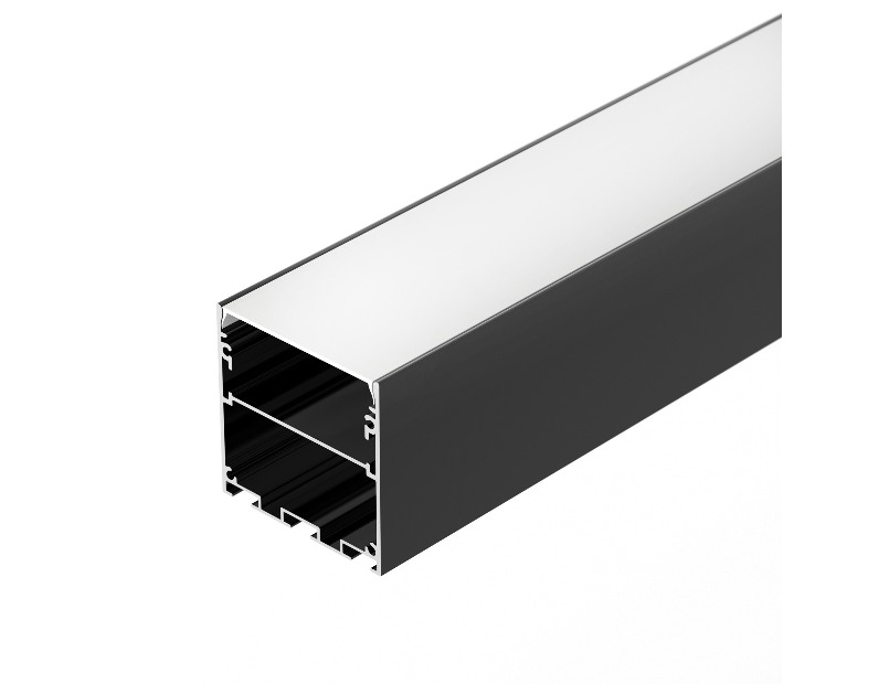 Профиль LINE-M-5050-2000 BLACK (Arlight, Алюминий)