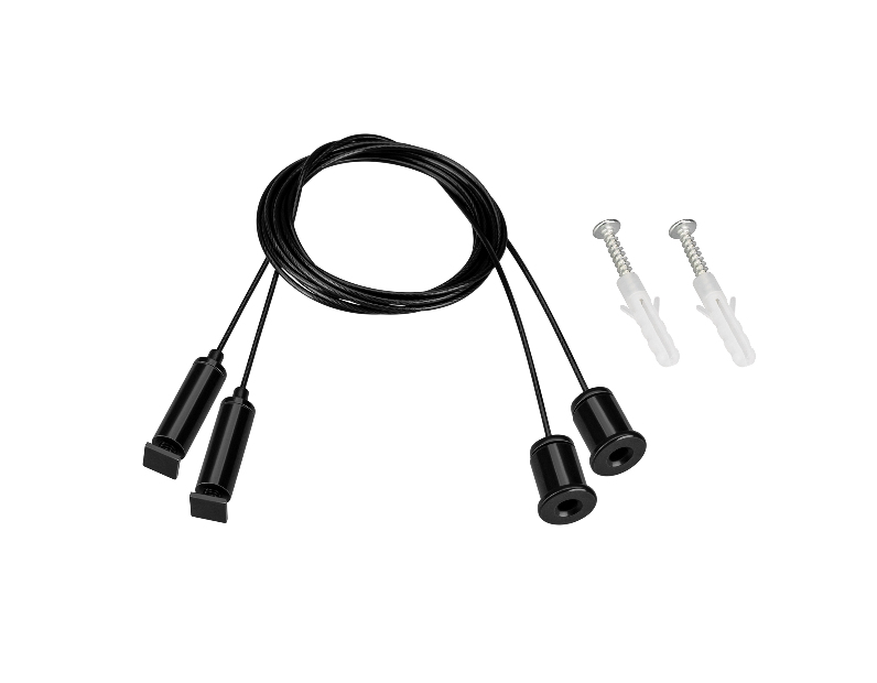 Подвес ARL-S-2x2m Set BLACK (Pad 9x2mm) (Arlight, Металл)