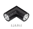 Соединитель профиля ROUND-D36-360-90 BLACK (Arlight, Металл)
