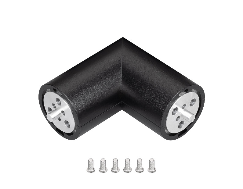 Соединитель профиля ROUND-D36-360-90 BLACK (Arlight, Металл)