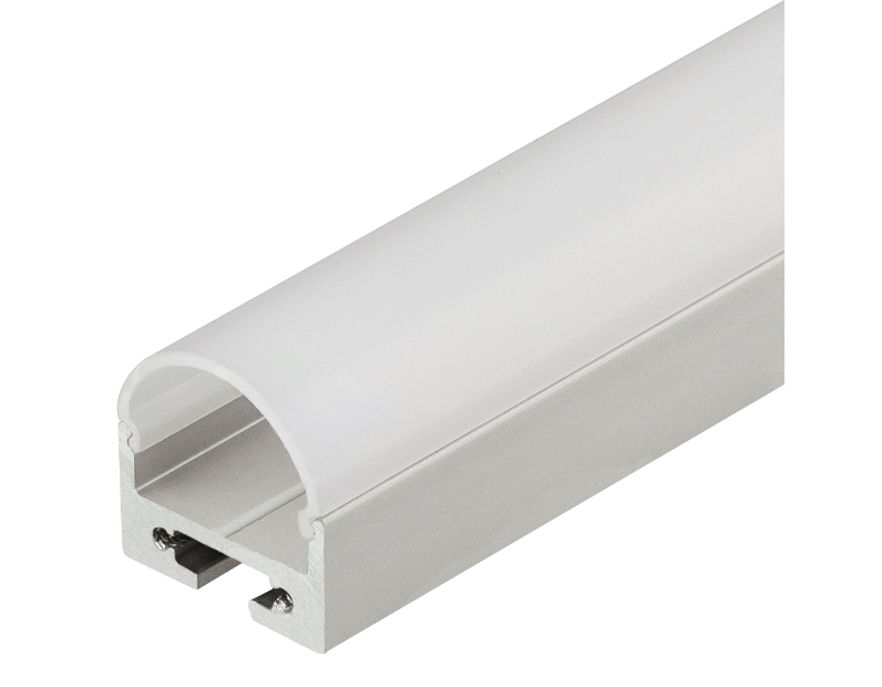 Профиль с экраном SL-LINE-2011-2500 ANOD+OPAL Round (Arlight, Алюминий)