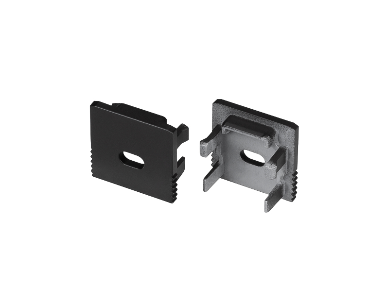 Заглушка SL-MINI-15 BLACK с отверстием (Arlight, Пластик)