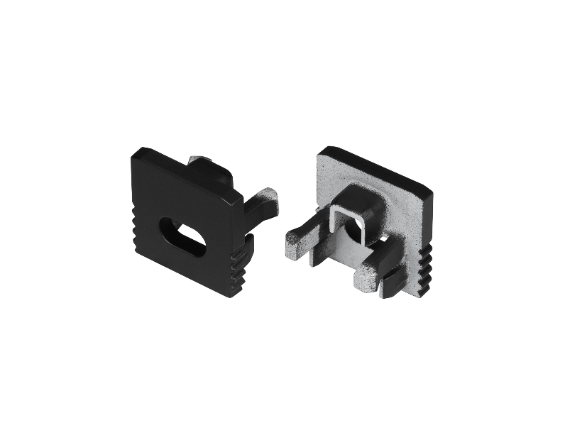 Заглушка SL-MINI-10 BLACK с отверстием (Arlight, Пластик)