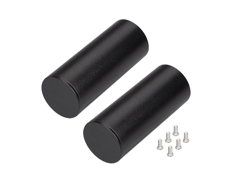 Заглушка ROUND-D36-360 BLACK с отверстием (Arlight, Металл)