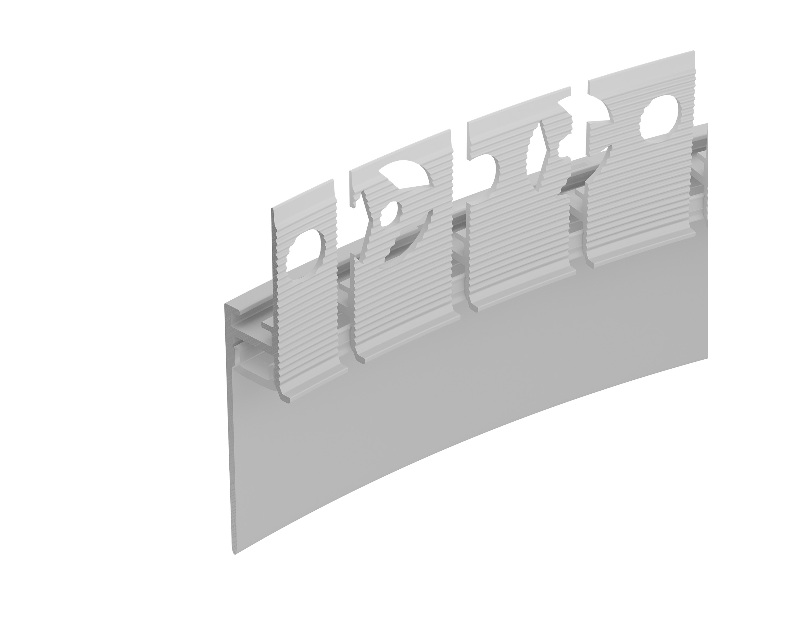 Профиль PLINTUS-FANTOM-BENT-H35-SIDE-2000 WHITE (Arlight, Алюминий)