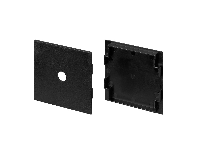 Комплект заглушек LINE-5050-DUAL BLACK  (Arlight, Пластик)