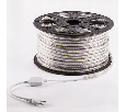 Лента светодиодная 220В, SMD3014, 9,6Вт/м, 120 LED/м, Холодный белый, 6х10,6мм, 100м, с кабелем питания, IP67 NEON-NIGHT