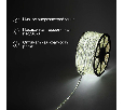 Лента светодиодная 220В, SMD3014, 9,6Вт/м, 120 LED/м, Холодный белый, 6х10,6мм, 100м, с кабелем питания, IP67 NEON-NIGHT