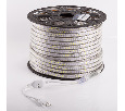 Лента светодиодная 220В, SMD3014, 19,2Вт/м, 240 LED/м, Холодный белый, 6,5х15мм, 100м, с кабелем питания, IP67 NEON-NIGHT