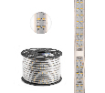 Лента светодиодная 220В, SMD3014, 19,2Вт/м, 240 LED/м, Холодный белый, 6,5х15мм, 100м, с кабелем питания, IP67 NEON-NIGHT
