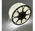 Лента светодиодная 220В, SMD2835, 60 LED/м, Холодный белый, 10х7мм, 100м, с кабелем питания, IP67 NEON-NIGHT