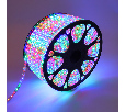 Лента светодиодная 220В, SMD2835, 60 LED/м, RGB, 10х7мм, 100м, с кабелем питания, IP67 NEON-NIGHT