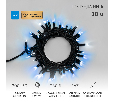 Гирлянда светодиодная Нить 20м 200 LED СИНИЙ черный каучук IP67 эффект мерцания соединяется 230В нужен блок 315-001 NEON-NIGHT