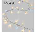 Гирлянда светодиодная Нить 10м 200 LED ТЕПЛЫЙ БЕЛЫЙ прозрачный ПВХ IP65 эффект мерцания 24В соединяется NEON-NIGHT нужен трансформатор 531-100/531-311/531-312