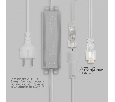 Гирлянда светодиодная Нить 10м 200 LED ТЕПЛЫЙ БЕЛЫЙ прозрачный ПВХ IP65 постоянное свечение 24В соединяется NEON-NIGHT нужен трансформатор 531-100/531-311/531-312