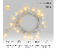 Гирлянда светодиодная Нить 10м 200 LED ТЕПЛЫЙ БЕЛЫЙ прозрачный ПВХ IP65 постоянное свечение 24В соединяется NEON-NIGHT нужен трансформатор 531-100/531-311/531-312
