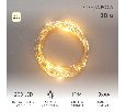 Гирлянда Роса 20м, 200LED, теплый белый, IP44, на батарейках 3хАА, с пультом 8 режимов NEON-NIGHT
