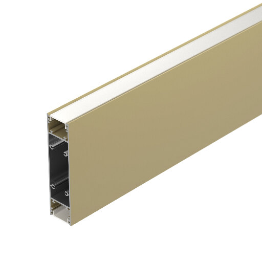 Профиль SL-LINE-25100-DUAL-2500 GOLD CHAMPAGNE  (Arlight, Алюминий) 050503