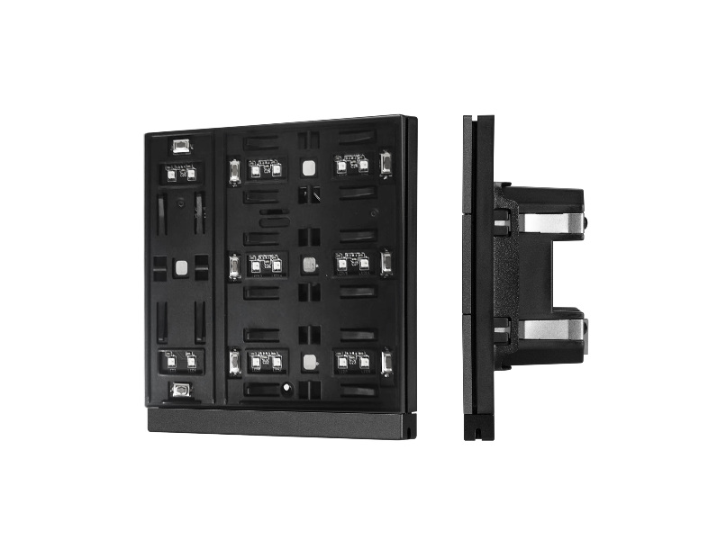 INTELLIGENT ARLIGHT Механизм панели KNX-304-22-IN Black (Bus) (IARL, IP20 Пластик, 2 года)