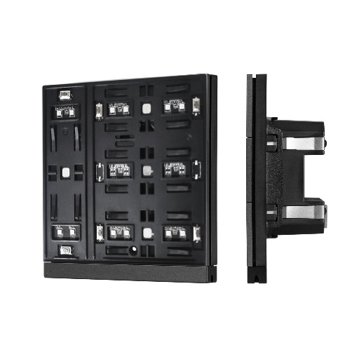 INTELLIGENT ARLIGHT Механизм панели KNX-303-22-IN Black (Bus) (IARL, IP20 Пластик, 2 года) 043109