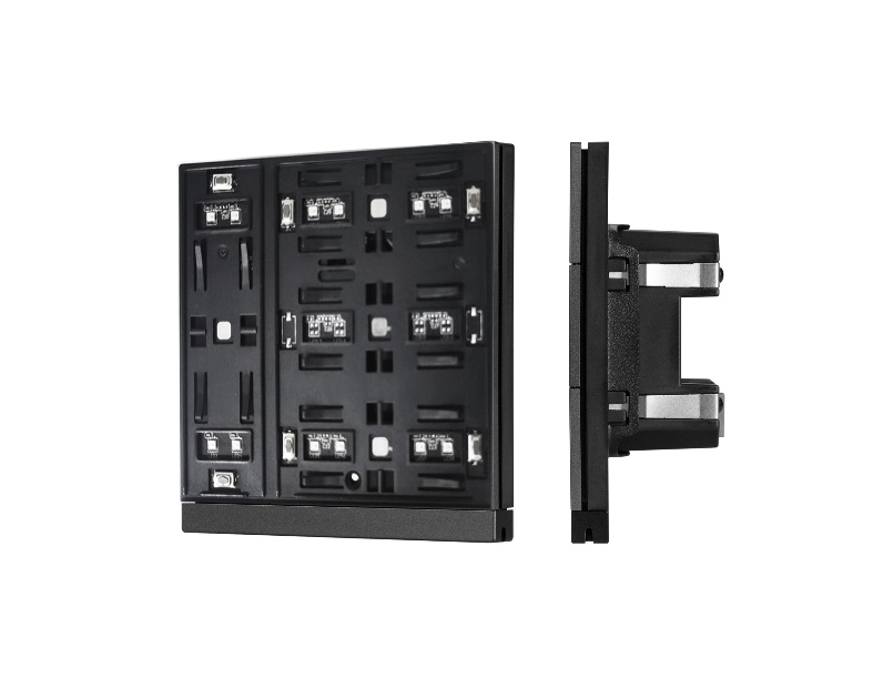 INTELLIGENT ARLIGHT Механизм панели KNX-303-22-IN Black (Bus) (IARL, IP20 Пластик, 2 года)