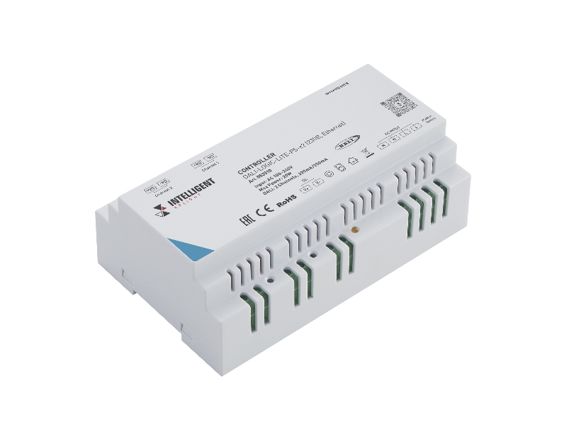INTELLIGENT ARLIGHT Контроллер DALI-LOGIC-LITE-PS-x2 (230B, Ethernet) (IARL, IP20 Пластик, 2 года)