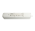Сетевой фильтр 3-местный с/з STEKKER 3x1мм2, 5 м, 250В, 16А, 2 USB-A+2 Type-C 3, серия Nova, белый