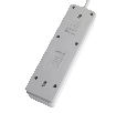 Сетевой фильтр 3-местный с/з STEKKER HM20-31-02 3x1мм2, 1,8 м, серия Optima, белый